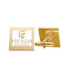 Gold Square Logo Cufflinks — Custom Fin A Go Branded Dress Accessories