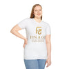 FINAGO Gold Logo T-Shirt — "Feeling Inspired, Always Going On" Graphic Tee