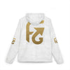 Gold Logo Windbreaker Jacket — FINA GO Monogram Full-Zip Hooded Windbreaker