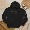 Racing Stripe Hoodie — Red Chevron Graphic Pullover