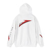 Racing Stripe Hoodie — Red Chevron Graphic Pullover