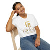 FINAGO Gold Logo T-Shirt — "Feeling Inspired, Always Going On" Graphic Tee