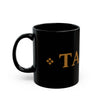 Taíno Heritage Black Mug — 11oz & 15oz Ceramic Coffee Cup