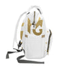 Fin A Go Gold Logo Diaper Backpack — Multifunctional Luxury Baby Bag
