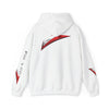 Racing Stripe Hoodie — Red Chevron Graphic Pullover