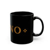Taíno Heritage Black Mug — 11oz & 15oz Ceramic Coffee Cup