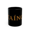 Taíno Heritage Black Mug — 11oz & 15oz Ceramic Coffee Cup