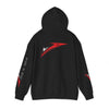 Racing Stripe Hoodie — Red Chevron Graphic Pullover