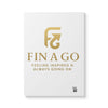 Softcover Journal — FIN A GO Gold Logo Inspirational Notebook