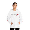 Racing Stripe Hoodie — Red Chevron Graphic Pullover