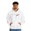 Racing Stripe Hoodie — Red Chevron Graphic Pullover