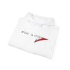 Racing Stripe Hoodie — Red Chevron Graphic Pullover