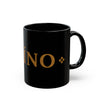 Taíno Heritage Black Mug — 11oz & 15oz Ceramic Coffee Cup