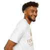 FINAGO Gold Logo T-Shirt — "Feeling Inspired, Always Going On" Graphic Tee