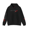 Racing Stripe Hoodie — Red Chevron Graphic Pullover