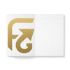 Softcover Journal — FIN A GO Gold Logo Inspirational Notebook