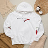 Racing Stripe Hoodie — Red Chevron Graphic Pullover