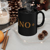 Taíno Heritage Black Mug — 11oz & 15oz Ceramic Coffee Cup