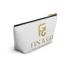 Accessory Pouch — FIN A GO Gold Logo Cosmetic Bag (Feeling Inspired)