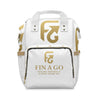 Fin A Go Gold Logo Diaper Backpack — Multifunctional Luxury Baby Bag