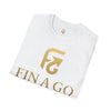 FINAGO Gold Logo T-Shirt — "Feeling Inspired, Always Going On" Graphic Tee