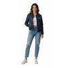 Women Black Bomber Jacket